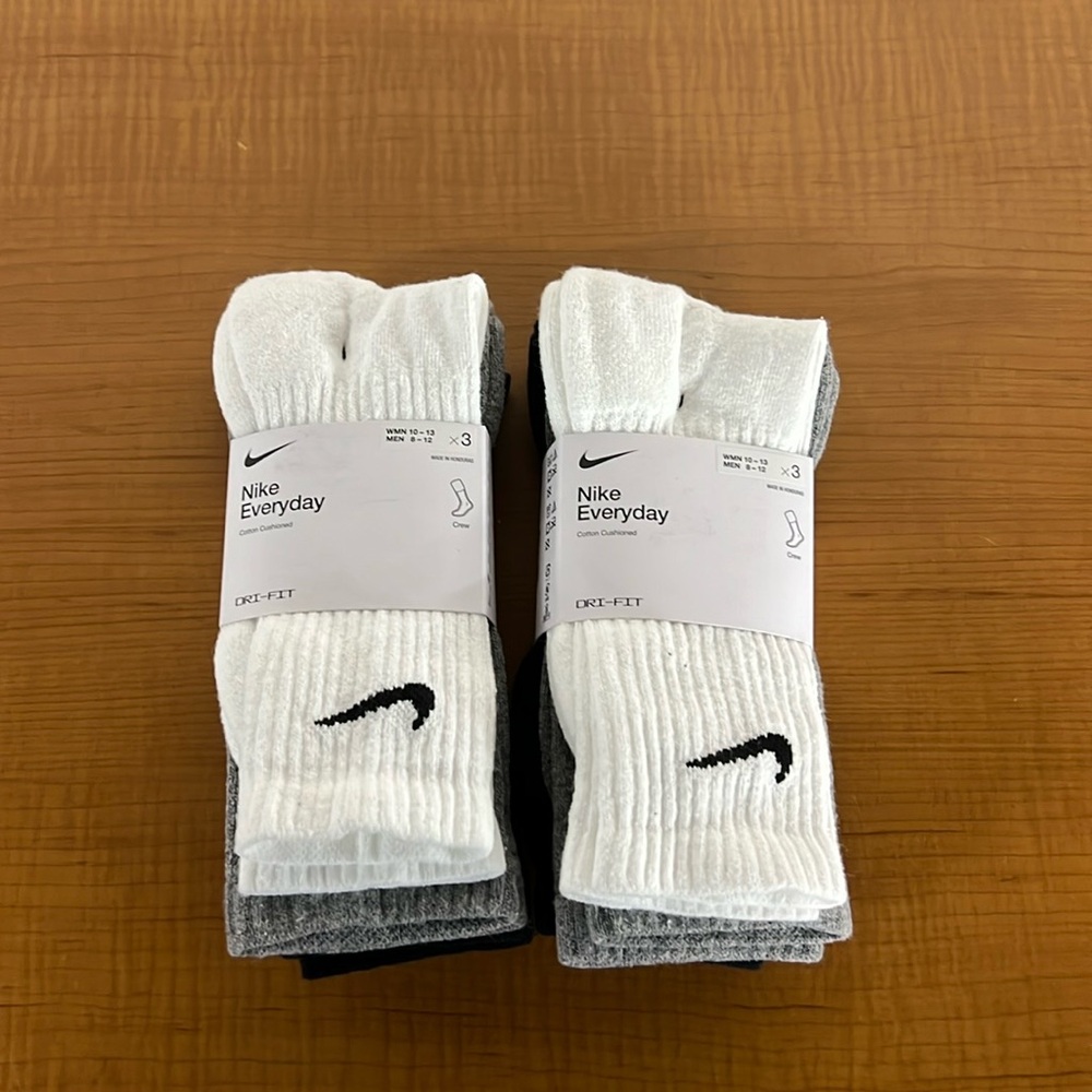 Nike Everyday Cotton Cushion Multi 3 Pack NWT QTY 2 Bundle